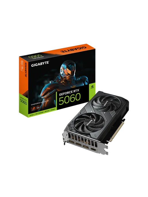 Видеокарта RTX 5060 8 ГБ RTL (GV-N5060WF2MAX OC-8GD)